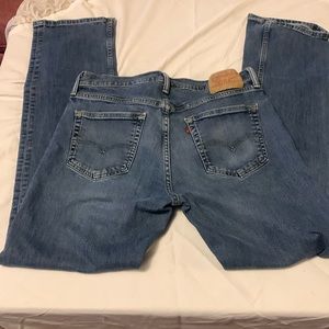 Levi 559 waist 34 length 36. Used blue jeans
